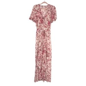 POUPETTE ST BARTH PINK FLORAL DRESS Size: XS